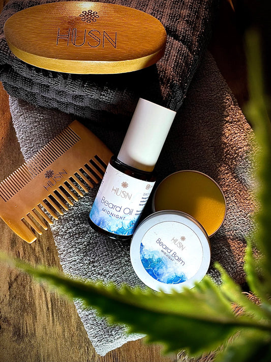 What is that exquisite distinct smell in the Midnight Beard range?