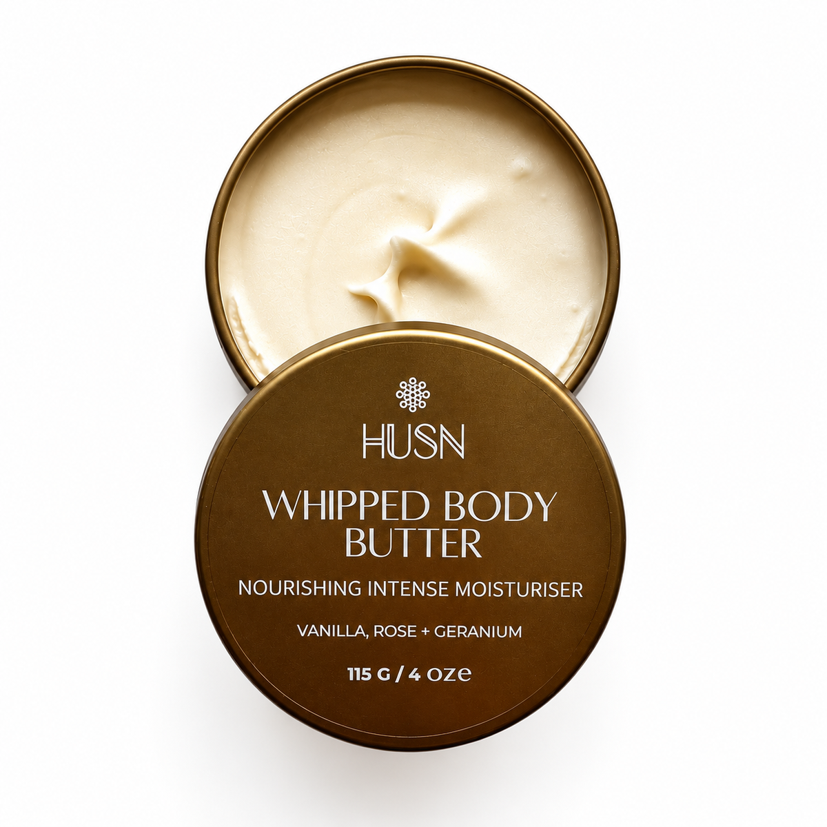 Whipped Body Butter- Vanilla, Rose + Geranium (115G)